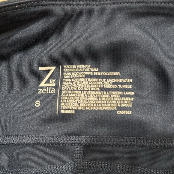 Zella studio high waisted legging - navy - with pockets - size small - Picture 3 of 4